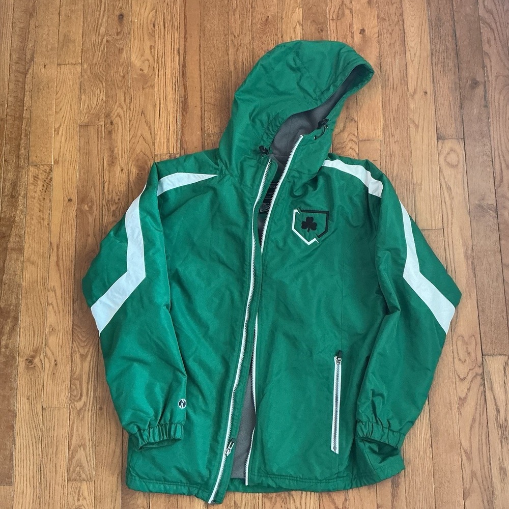 Vintage Holloway Men's Long Sleeve Charger Jacket Green Celtic